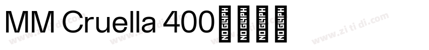 MM Cruella 400字体转换